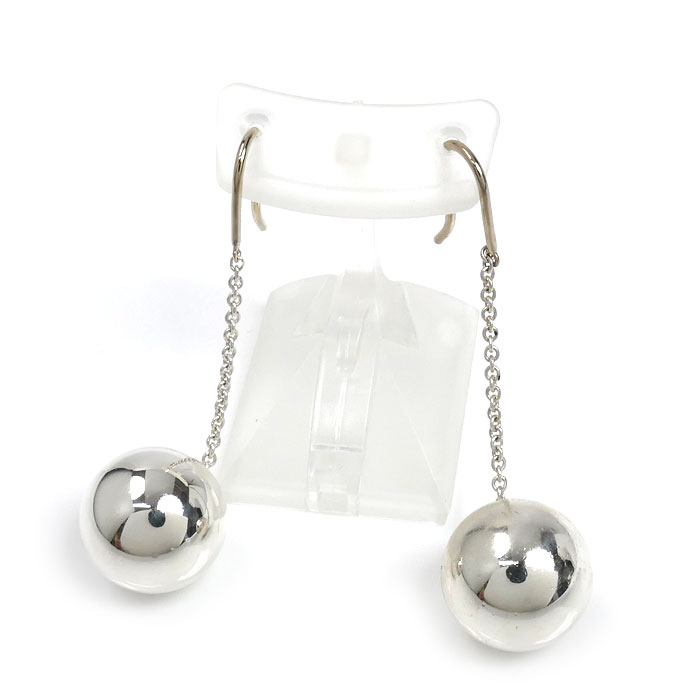 TIFFANY&Co. ティファニー シルバー925 ハードウェア ボール ピアス 11.2g レディース【中古】