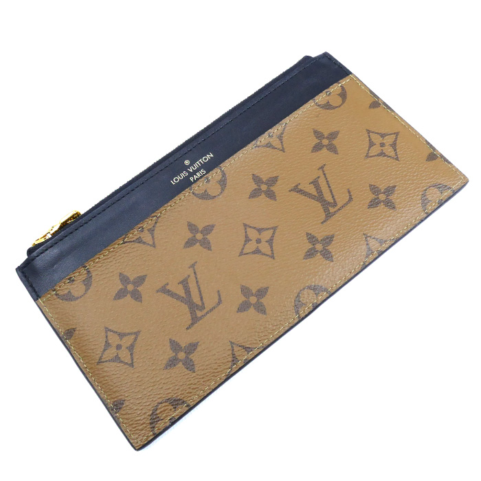 LOUIS VUITTON ルイ・ヴィトン スリムパース 長財布 モノグラムリバース M80390 レディース【中古】