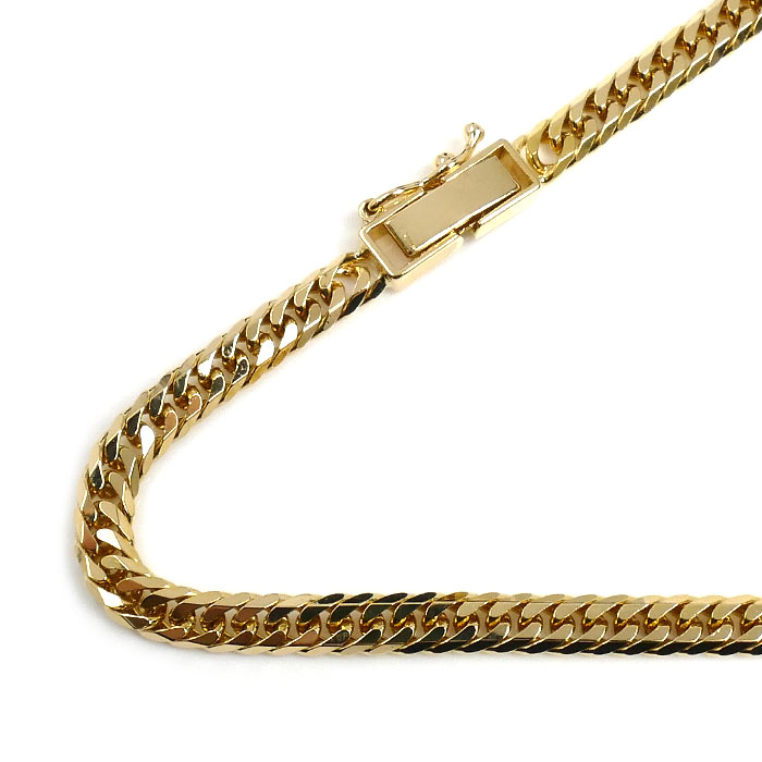 K18YG イエローゴールド ネックレス 喜平6面Wカット 19.9g 50cm メンズ【中古】