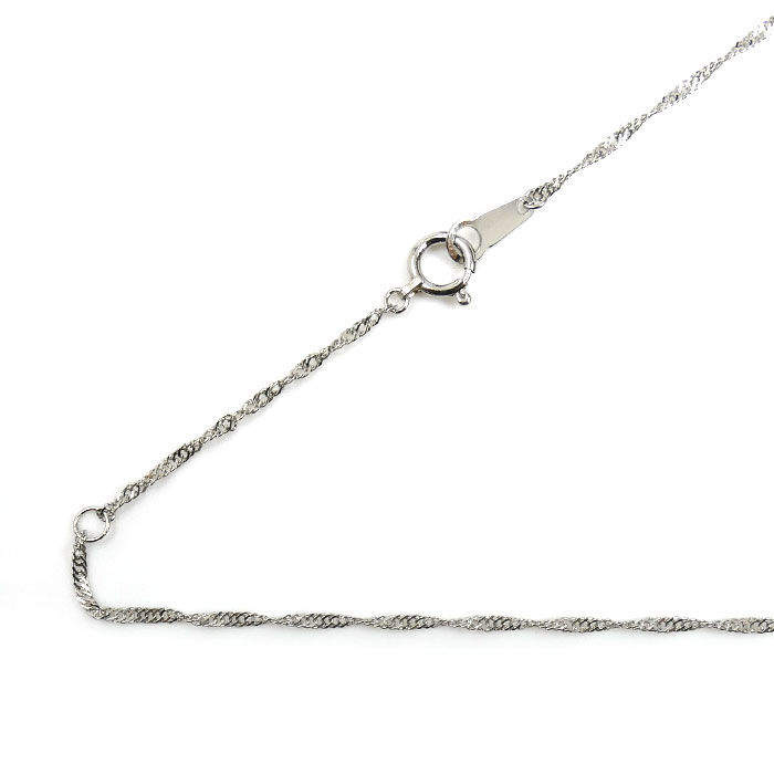 Pt850プラチナ ネックレス スクリュー 1.8g 42cm レディース【中古】