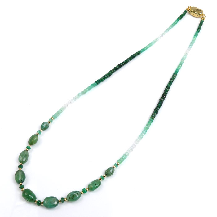 GSTV SV ネックレス エメラルド 9.1g 43cm レディース【中古】