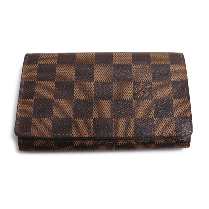 LOUIS VUITTON ルイ・ヴィトン ポルト モネ ビエ トレゾール 二つ折り財布 ダミエ N61730 レディース【中古】