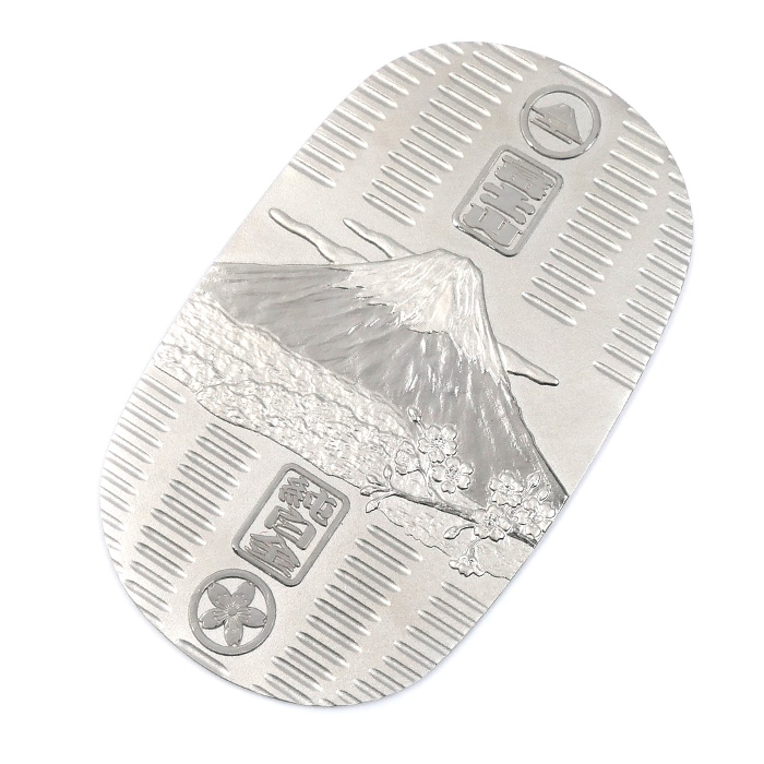 Pt999 純白金 富士山小判 光則 インゴット 小判 50.1g 造幣局検定マーク【中古】【美品】