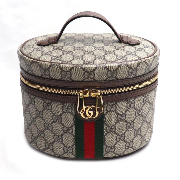GUCCI グッチ オフィディア GG コスメティックケース ハンドバッグ ベージュ/ブラウン 611001 シェリーライン レディース【中古】