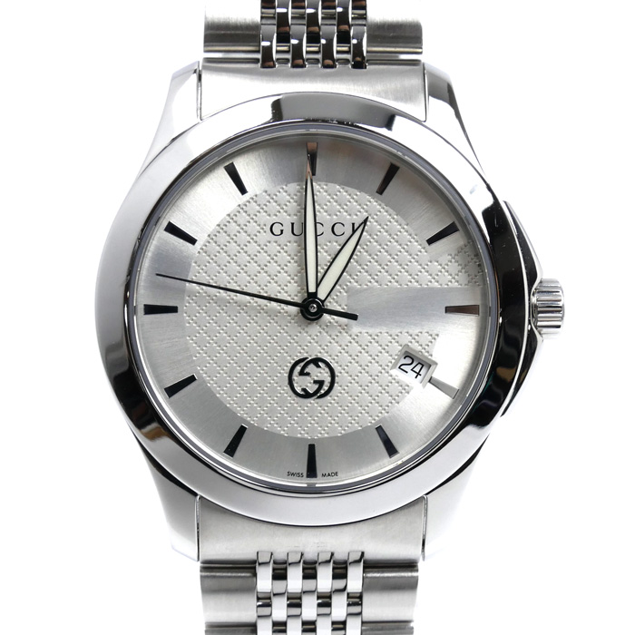 GUCCI グッチ Gタイムレス 腕時計 電池式 YA1264174/126.4 メンズ【中古】【美品】