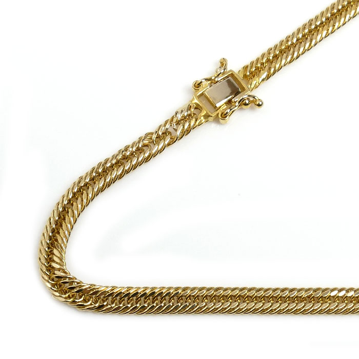 K18YG イエローゴールド 喜平クアトロ ネックレス 5.2g 45cm レディース【中古】