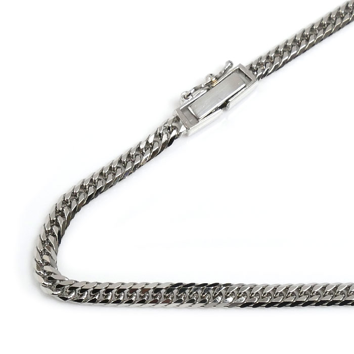 Pt850プラチナ ネックレス 喜平6面Wカット 13.0g 40cm レディース【中古】