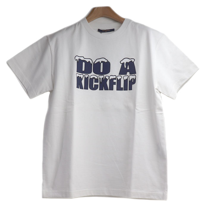 LOUIS VUITTON ルイ・ヴィトン DO A KICKFLIP 半袖Ｔシャツ ホワイト RM221 NPL HMY98W. S メンズ【未使用】【買取品】