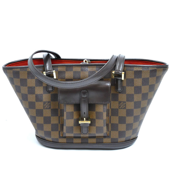 LOUIS VUITTON ルイ・ヴィトン マノスクPM トートバッグ ダミエ N51121 レディース【中古】