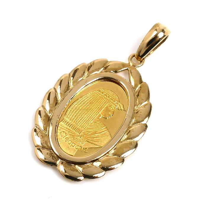 K24YG イエローゴールド K18YG イエローゴールド PAMP 1g ペンダントトップ 2.6g ユニセックス【中古】【美品】