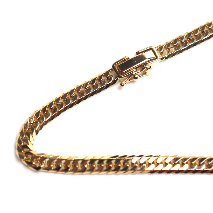 K18YG イエローゴールド ネックレス 喜平6面Wカット 20.2g 60cm メンズ【中古】