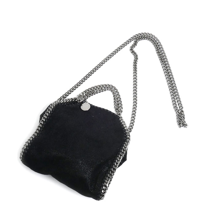 Stella McCartney ステラマッカートニー ファラベラ タイニー 2Wayショルダーバッグ ブラック 391698 W9132 レディース【中古】