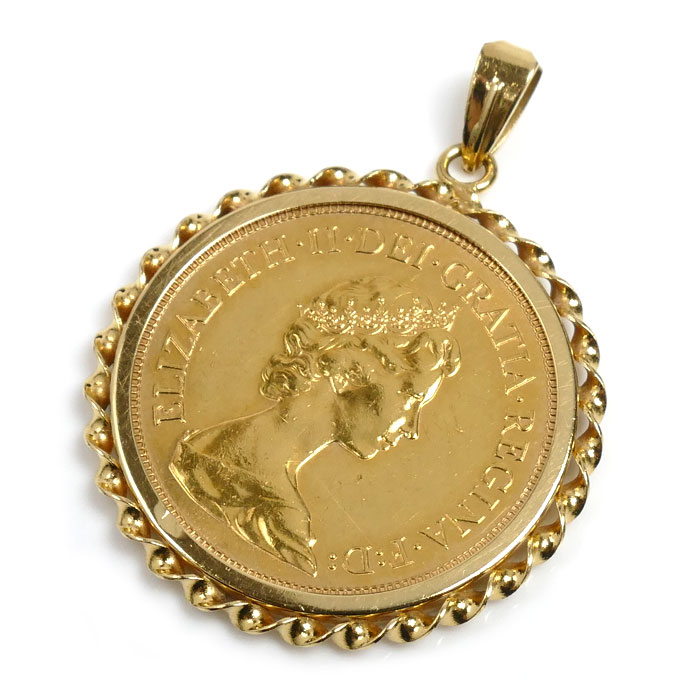 K22YG/K18YG 竜退治 ペンダントトップ 9.2g 1976 ユニセックス【中古】