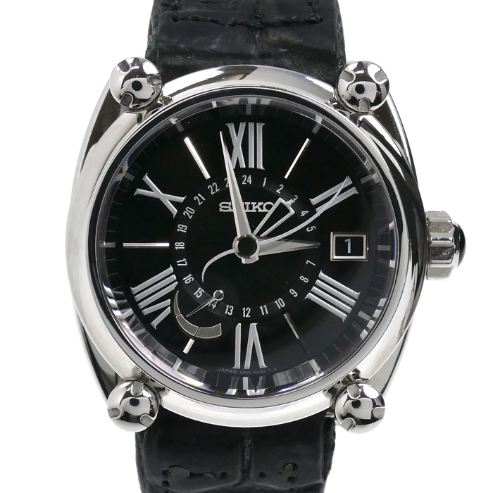 SEIKO セイコー ガランテ GMT スプリングドライブ 腕時計 自動巻き SBLA047/5R66-0AC1 メンズ【中古】