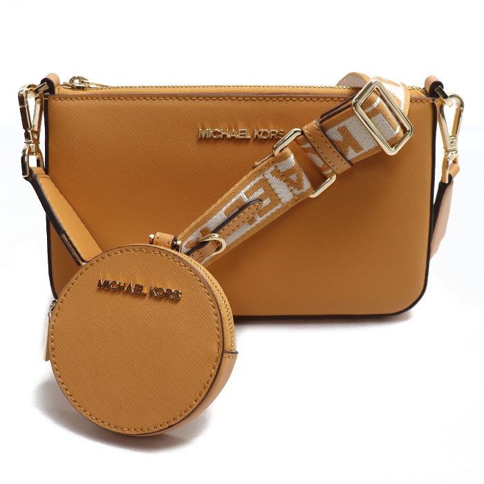 Michael Kors マイケルコース ジュットセット クロスボディ ショルダーバッグ オレンジ 35S3GTVC5T レディース【中古】【美品】