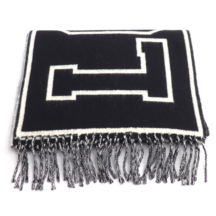 LOUIS VUITTON ルイ・ヴィトン エシャルプ シティールイ マフラー ブラック M71317 メンズ【中古】