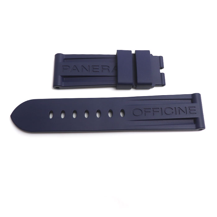 OFFICINE PANERAI オフィチーネパネライ 替えラバーベルト 時計ベルト ネイビー 24/20 メンズ【中古】【極美品】