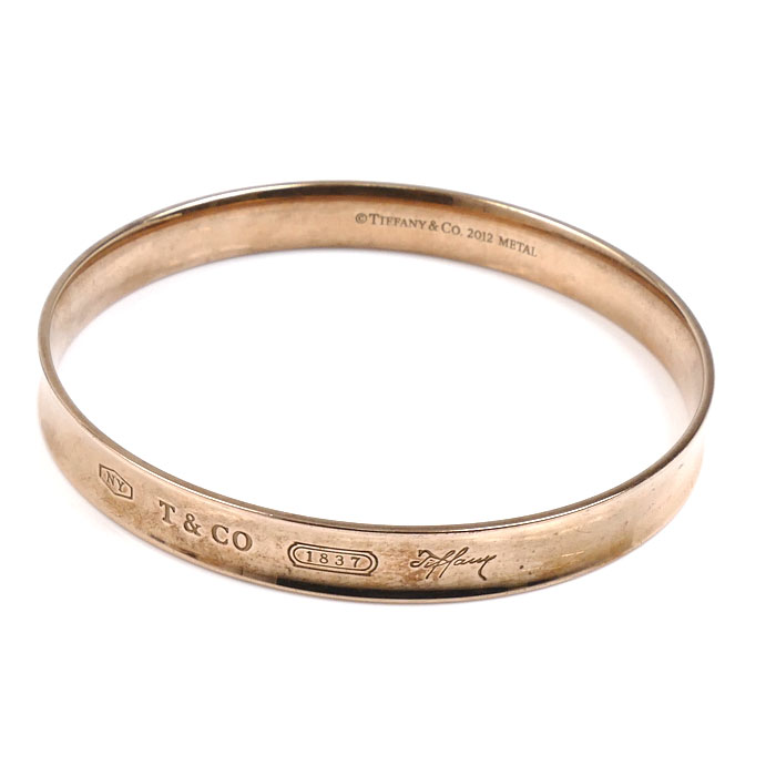 TIFFANY&Co. ティファニー メタル 1837 ナロー バングル 21.2g ルベド レディース【中古】