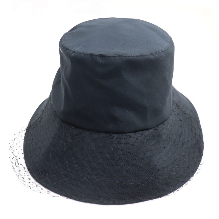 Dior ディオール TEDDY-D ボブハット オブリーク チュール付き ハット ブラック 95TDD924G130 59 レディース【中古】