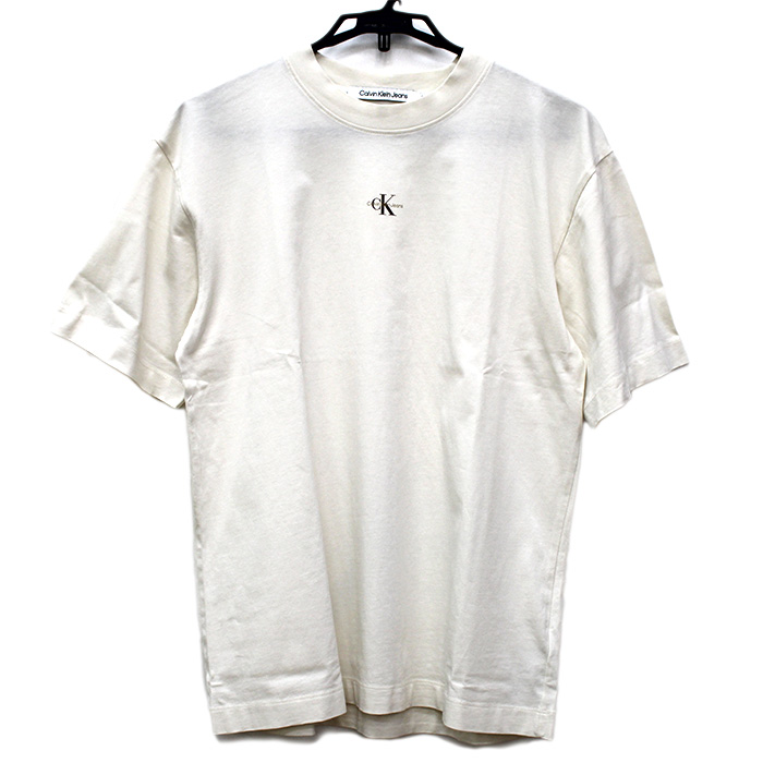 Calvin klein Jeans カルバンクラインジーンズ ロゴ 半袖Ｔシャツ ライトベージュ S メンズ【中古】