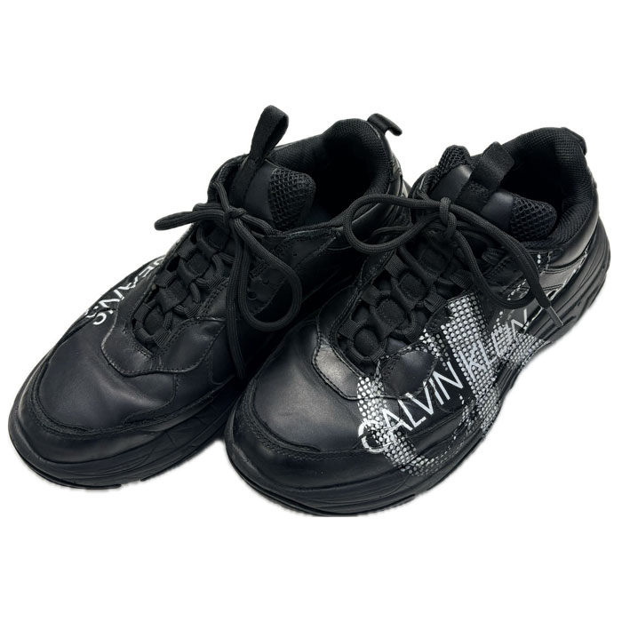Calvin klein Jeans カルバンクラインジーンズ スニーカー ブラック B4S0721 25.5～26ｃｍ メンズ【中古】