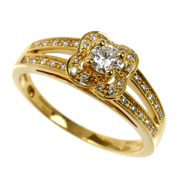 MAUBOUSSIN モーブッサン K18YG イエローゴールド チャンス リング・指輪 RI0488YGDI53 ダイヤモンド 13号 3.9g レディース【中古】