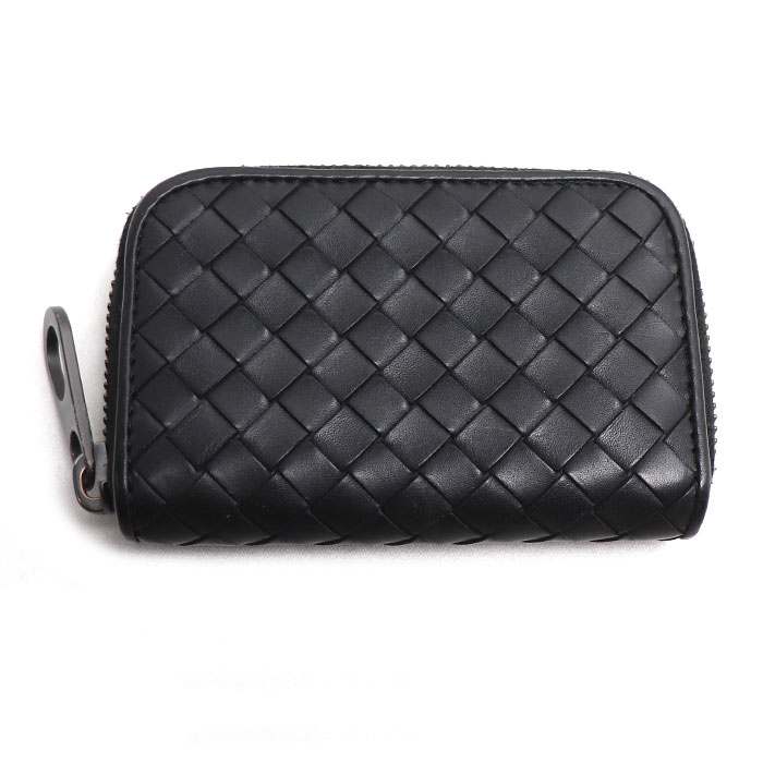 BOTTEGAVENETA ボッテガヴェネタ イントレチャート コインケース ブラック 473010 ユニセックス【中古】
