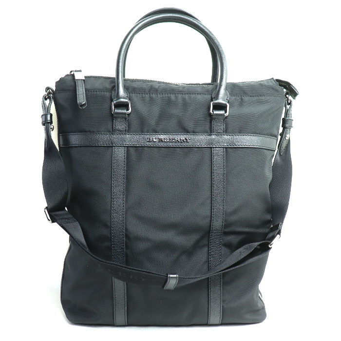 BURBERRY バーバリー 2Wayショルダーバッグ ブラック 3638124 メンズ【中古】