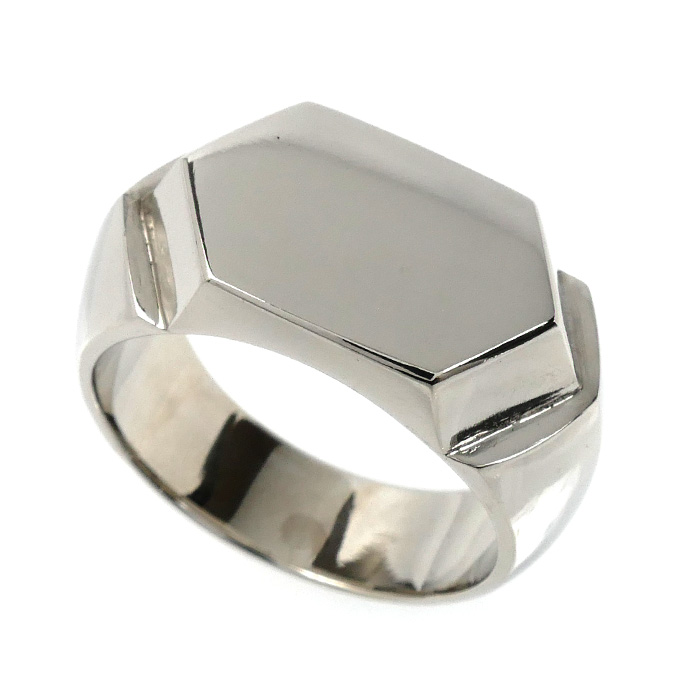 Pt900プラチナ リング・指輪 20号 28.1g メンズ【中古】【美品】