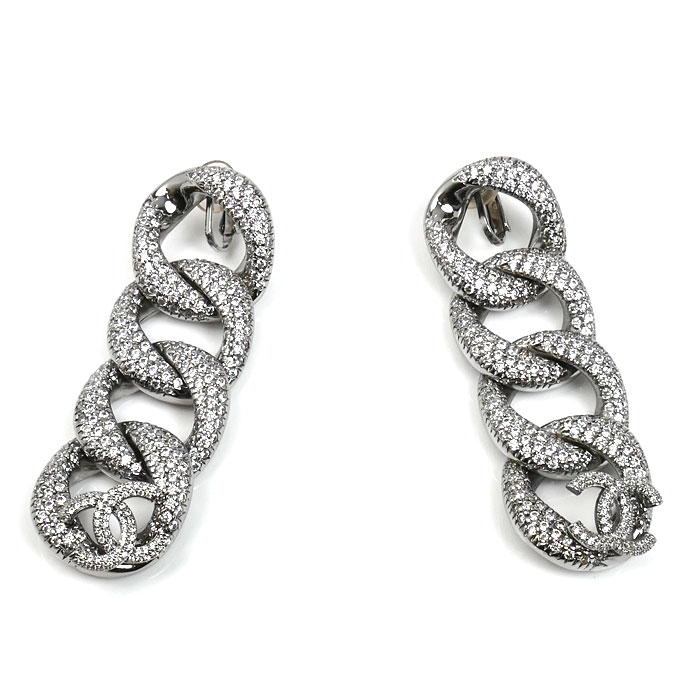 CHANEL シャネル メタル ココマーク ロングイヤリング  イヤリング AB7556  54.6g レディース【中古】【美品】