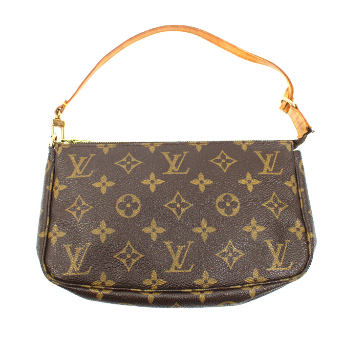 LOUIS VUITTON ルイ・ヴィトン ポシェット アクセソワール ポーチ モノグラム ブラウン M51980 レディース【中古】
