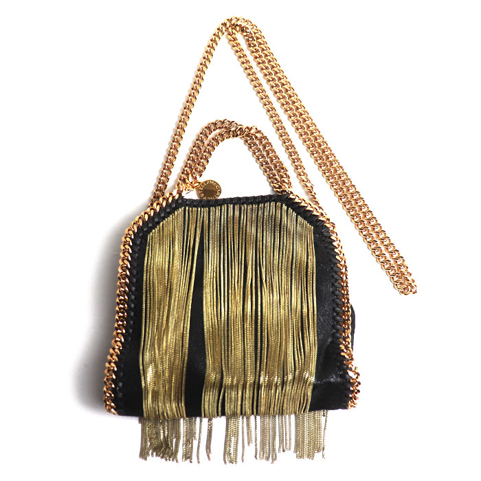 Stella McCartney ステラマッカートニー ファラベラ タイニー ショルダーバッグ ブラック 391698 W9747 1000 訳アリ品 レディース【中古】