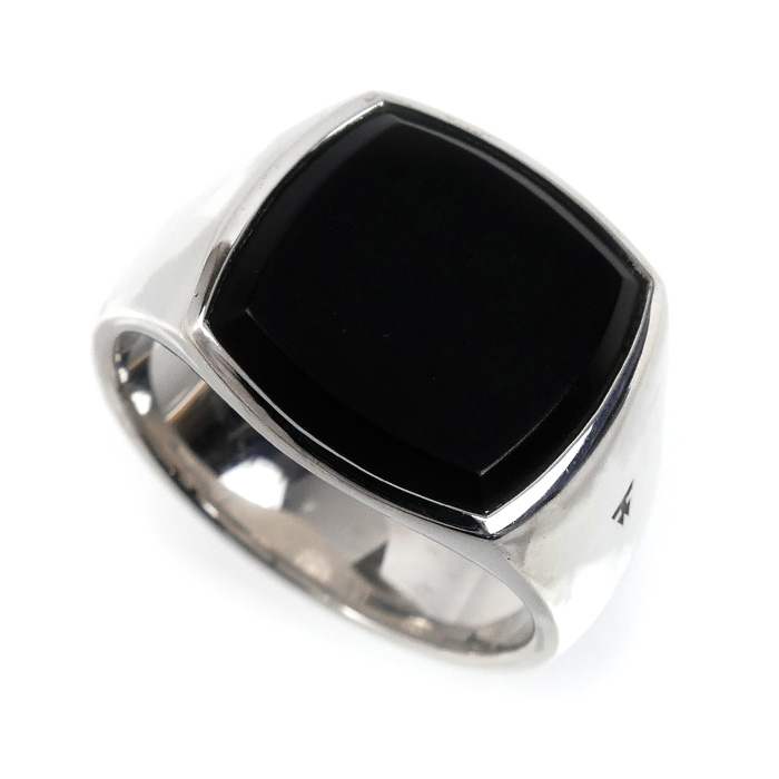 TOM WOOD シルバー925 リング・指輪 97142014039 オニキス 21.5号 13.8g メンズ【中古】