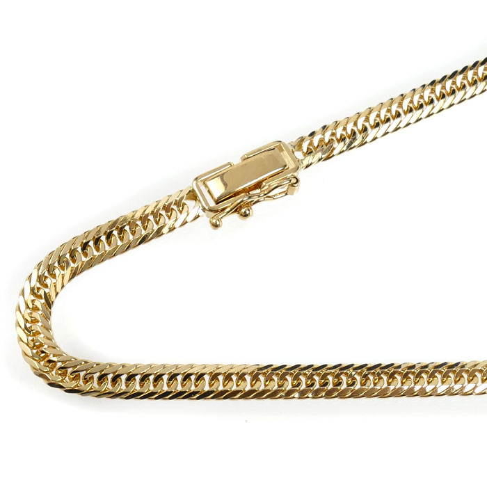 K18YG イエローゴールド ネックレス 喜平8面トリプルカット 20.2g 50cm メンズ【中古】