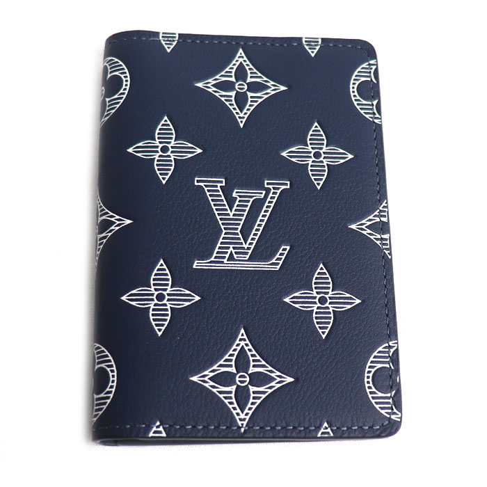 LOUIS VUITTON ルイ・ヴィトン オーガナイザー ドゥ ポッシュ カードケース モノグラムシャドウ ネイビー M83378 ユニセックス【未使用】【買取品】