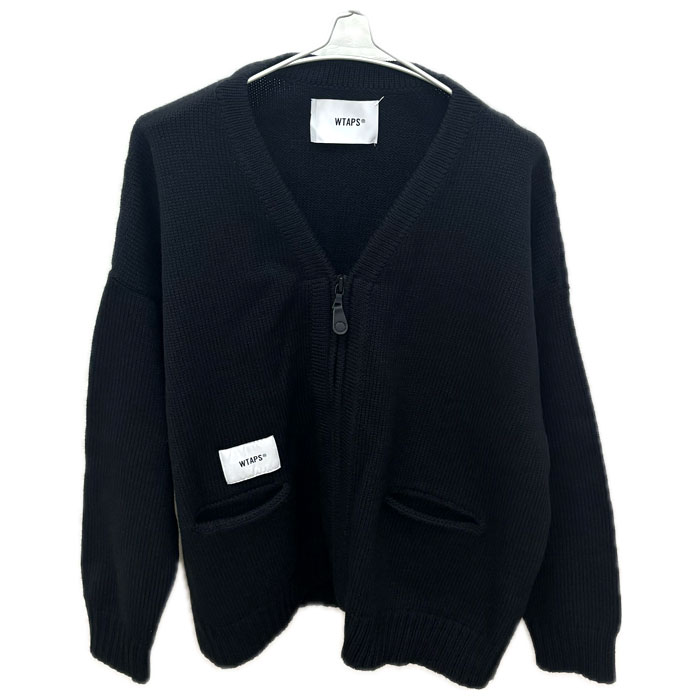 WTAPS ダブルタップス PALMER SWEATER カーディガン ブラック 212MADT-KNM01 03 メンズ【中古】【美品】