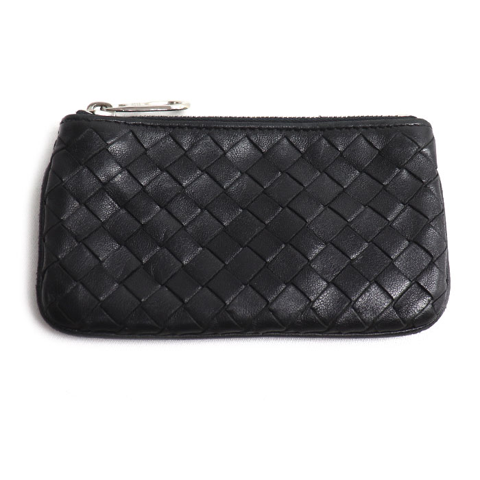 BOTTEGAVENETA ボッテガヴェネタ イントレチャート コインケース ブラック 131232 メンズ【中古】