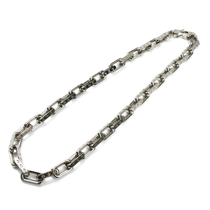 LOUIS VUITTON ルイ・ヴィトン GP コリエ チェーン ネックレス M64196 52cm メンズ【中古】