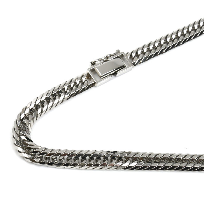 Pt850プラチナ ネックレス 喜平12面トリプルカット 49.7g 52cm メンズ【中古】