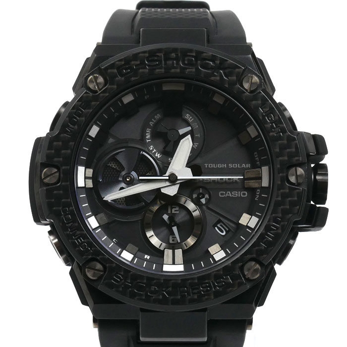 CASIO カシオ G-SHOCK 腕時計 ソーラー GST-B100XB カーボンベゼル メンズ【中古】
