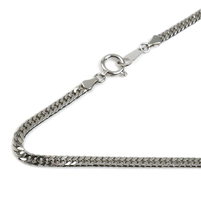 Pt850プラチナ ネックレス 喜平6面Wカット 10.3g 50cm ユニセックス【中古】