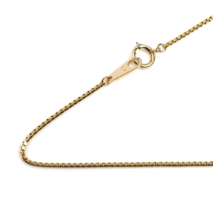 K18YG イエローゴールド ネックレス ベネチアン 3.8g 40cm レディース【中古】