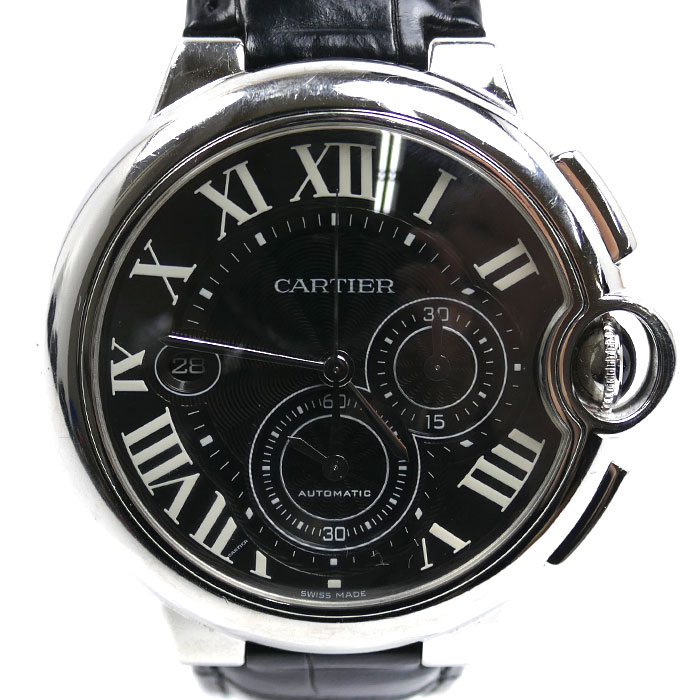 CARTIER カルティエ バロンブルー クロノグラフ 腕時計 自動巻き W6920052 メンズ【中古】