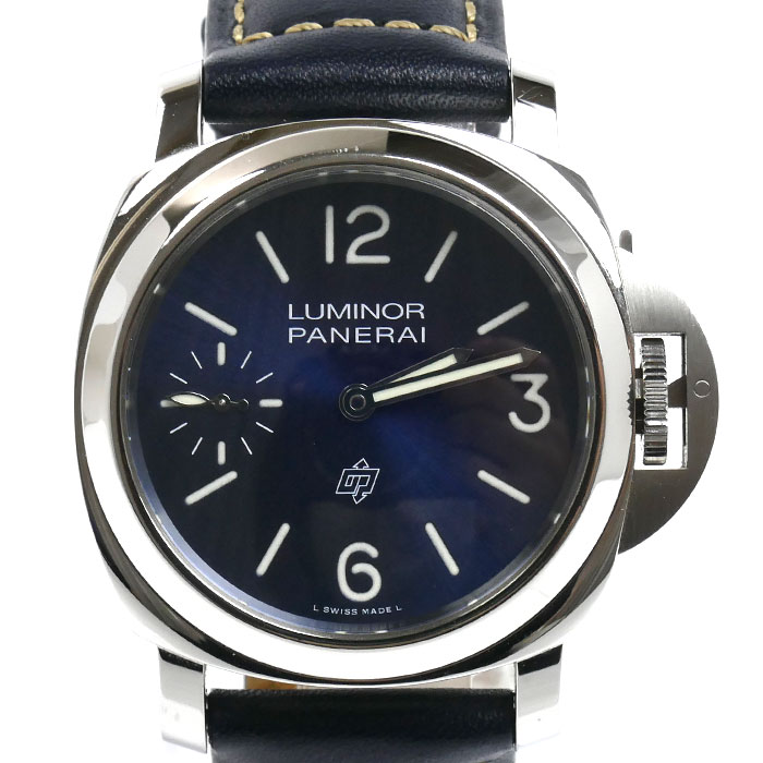 OFFICINE PANERAI オフィチーネパネライ ルミノール ロゴ ブルー マーレ 腕時計 手巻き PAM01085 メンズ【中古】