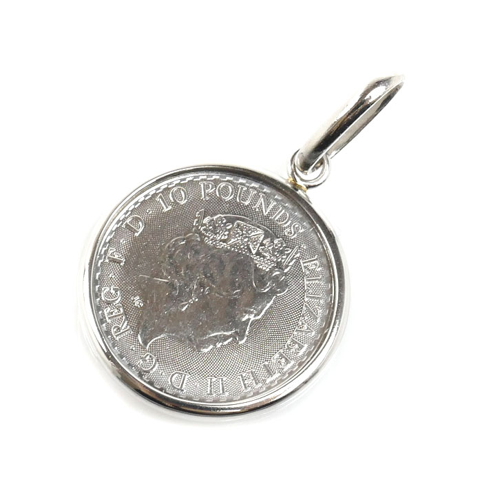 Pt1000/900 ブリタニア 1/10OZ ペンダントトップ 3.9g 2018 ユニセックス【中古】