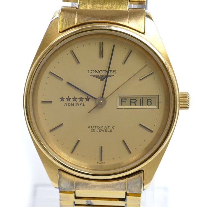 LONGINES ロンジン ADMIRAL 腕時計 自動巻き L7.634.2 不動品 売り切り品 メンズ【中古】