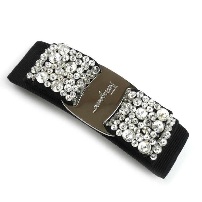 Salvatore Ferragamo サルヴァトーレフェラガモ ヴァラ・リボン ヘアアクセサリー バレッタ 342759 524894 レディース【中古】【美品】
