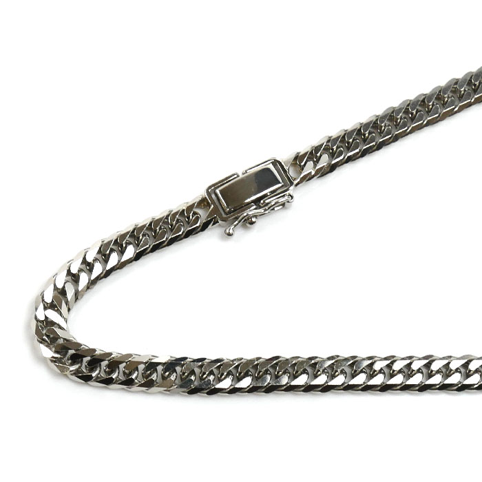 Pt850プラチナ ネックレス 喜平6面Wカット 50.1g 50cm メンズ【中古】