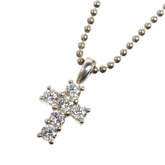 Vendome Aoyama ヴァンドーム青山 シルバー925 クロス ネックレス 4.0g 40cm レディース【中古】