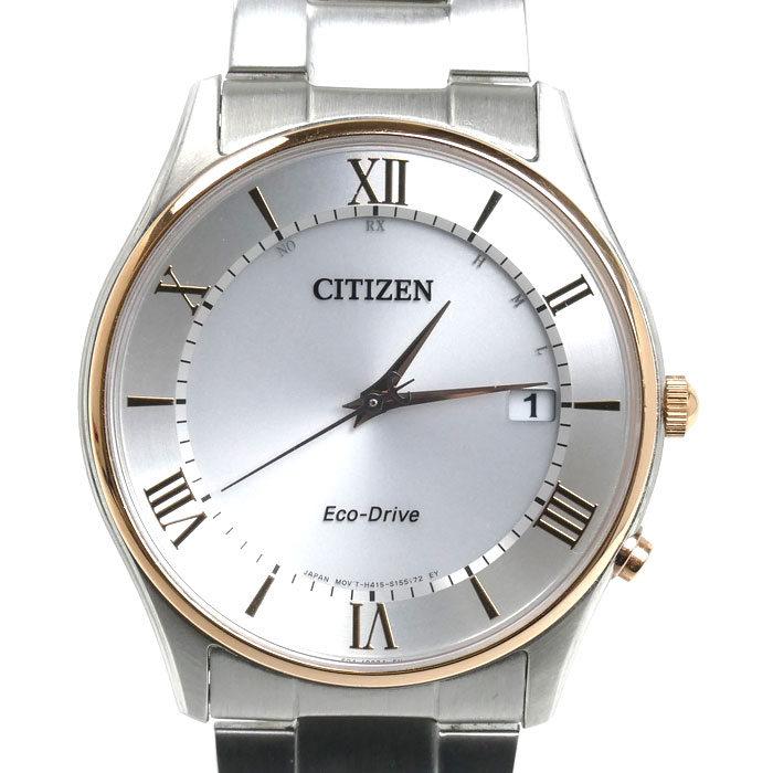 CITIZEN シチズン エコドライブ 腕時計 ソーラー AS1062-59A/H415-S115132 電波 メンズ【中古】【美品】